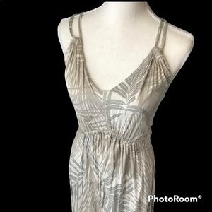 Armani Exchange Palm Tree Print Maxi Dress